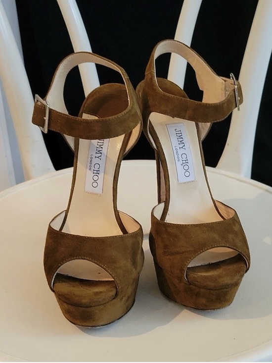 Jimmy Choo Shoes - Jimmy Choo Nova brown platform heels